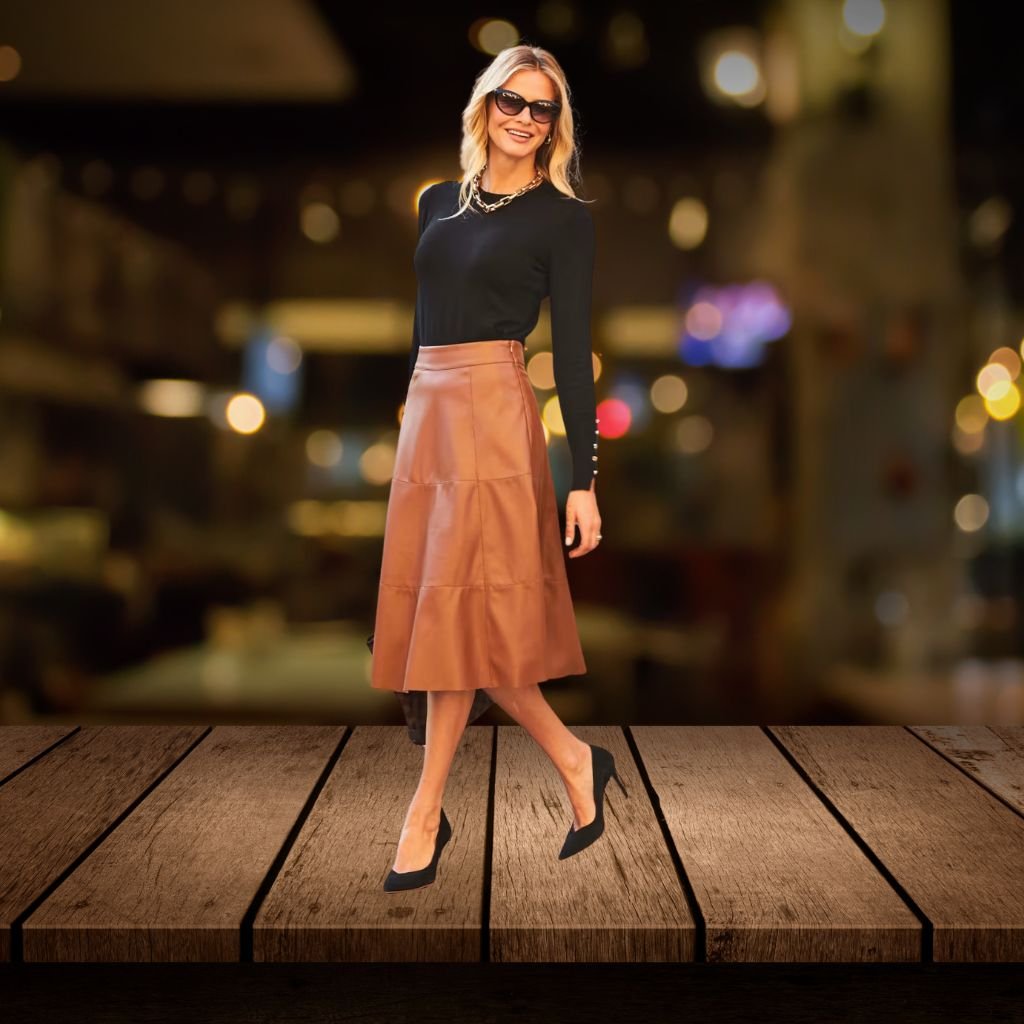 leather skirt