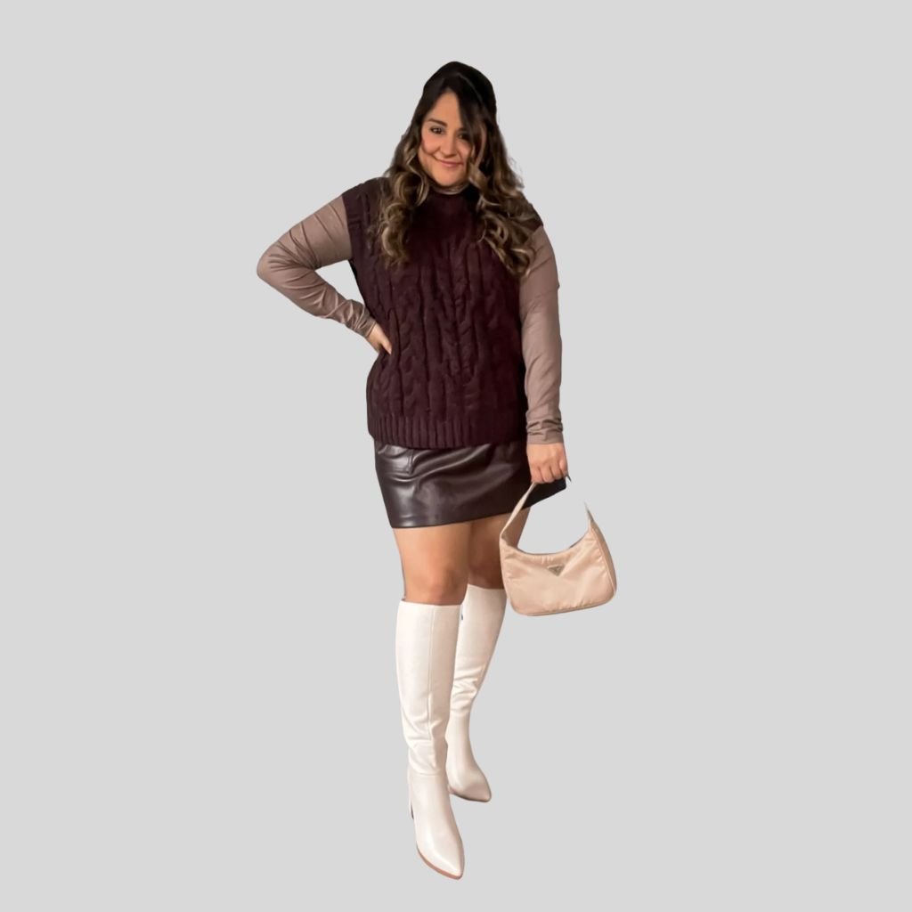 leather skirts fashion